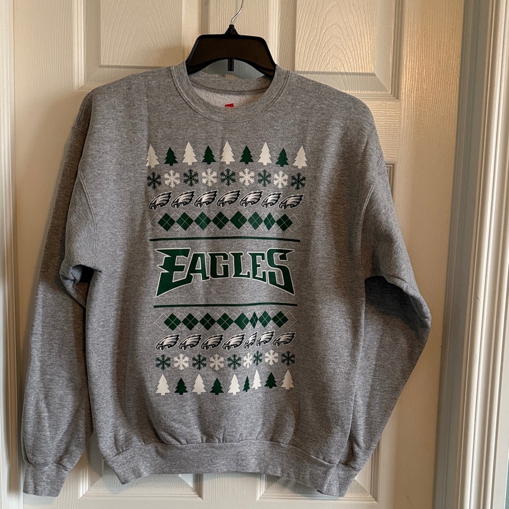 Hanes Gray Eagles Crewneck Sweater